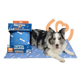 Tapete Gelado Pet Refrescante Para Cachorro Gato Gel Comfort 90x60cm Dias Quentes Verão Calor Viagem Diversão Mecg