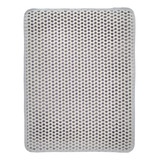 Tapete Higiênico Cinza Coletor Areia Gato Gg 68x80cm Coração