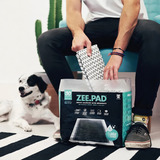 Tapete Higiênico Para Cães Zee.dog Pad Bambu 80x60 30 Unidades