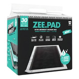 Tapete Higiênico Zee Pad 30 Unidades 80x60 - Preto Zeedog
