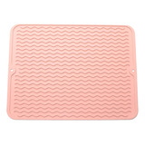 Tapete Louça Silicone Secagem Rápida Pia Mesa Dobrável Copos