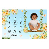 Tapete Painel Cenário Foto Bebê Lençol Mesversário Balanço