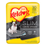 Tapete Sanitário Para Cães Keldog Slim Carvão Ativado Lisa Cor Preto De 0.6m X 80cm