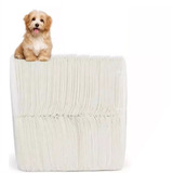 Tapete Sanitário Para Cães Xixi Dog Linha Econômica Liso Cor Branco De 60cm X 50cm