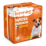 Tapetes Higiênicos Super Dog 80 X 60 Cm Com 30 Unidades