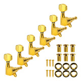 Tarraxa Quadrada 6 Em Linha Condor Para Guitarra- Dourado