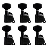 Tarraxas Blindadas Condor 6 Em Linha Guitarra Bk - Koreano