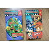 Tartarugas Ninjas Desenho Tv + Sonic Lote 2 Vhs Filme 90s
