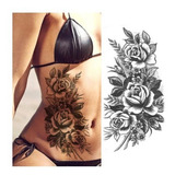 Tatuagem Fake Feminina - Lindas Rosas - Removível 
