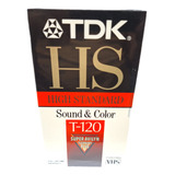 Tdk T-120 Hs Fita Vhs Virgem P/unidade -jvc-panasonic-basf