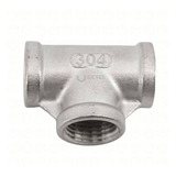 Te (tee) - Rosca Fêmea 1/2 Bsp - Aço Inox 304