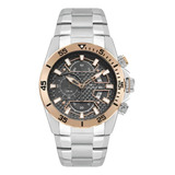 Technos Os10fk/1f Relógio Masculino Carbon Prateado