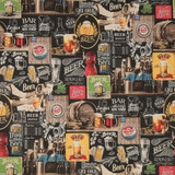 Tecido Decoracao Bar Bebida Cerveja Beer Estampado 1,40m