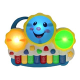 Teclado Bebê Brinquedo Infantil Com Som De Animais Piano Cor Colorido
