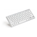 Teclado Bluetooth Sem Fio Ergonômico Slim Celular Notebook Cor De Teclado Branco Idioma Português Brasil