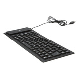 Teclado De Silicone Impermeável Dobrável Flexível Usb Dustpr
