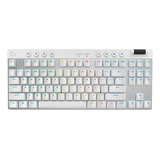 Teclado Gamer Sem Fio Logitech G Pro X Tkl - Branco