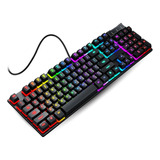 Teclado Gamer Semi Mecânico Led Rgb Abnt2 Usb Pc Ps4 Xbox No2spy