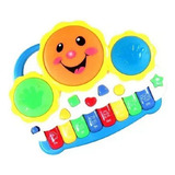 Teclado Infantil Piano Musical Tambor Com Musica E Led