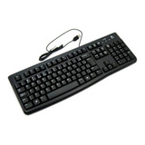 Teclado Logitech K120 Com Fio Cabo Usb Abnt2 Com Tecla Ç Resistente Água Liquidos Portugues Não Dell Microsoft Hp