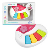 Teclado Musical Brinquedo Para Bebês - Pimpolho Cor Vermelho