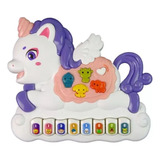 Teclado Musical Piano Infantil Interativo Brinquedo Bebe Cor Roxo