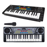 Teclado Piano Musical Center Infantil 37 Teclas C/ Microfone