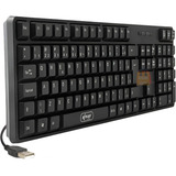 Teclado Preto Com Fio Usb Qwerty Português Brasil