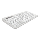 Teclado Sem Fio Logitech Pebble Keys 2 K380s - Branco