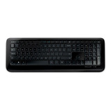 Teclado Sem Fio Microsoft 850 Qwerty Português Brasil Cor De Teclado Preto