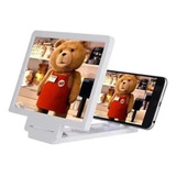 Tela De Aumento Ampliadora Lente Suporte Celular Lupa 3d F1