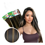 Tela De Cabelo Bio Orgânico Liso 300g 70cm Idêntico Humano