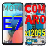 Tela Frontal Original (c/aro) Moto E7 (2095)+película3d+capa