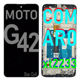 Tela Frontal Original (c/aro Moto G42 (xt2233)+capa+pelícl3d