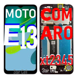 Tela Frontal Original Moto ( C/aro) E13 (2345)+capa+pelcl 3d
