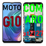 Tela Frontal Original Moto C/aro)g10(xt2127)+capa+película3d