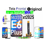 Tela Frontal Original Moto E6 Plus (xt2025)+capa+plcl3d+cola