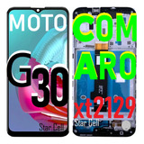 Tela Frontal Original Moto G30(com Aro)xt2129)+pelcla3d+capa