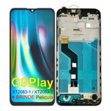 Tela Frontal Touch Display Com Aro Para Moto G9 Play Xt2083