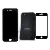 Tela Lcd Touch Para iPhone 7 Plus Preto Capa Película 9d