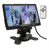 Tela Monitor 7 Polegadas Lcd Colorido Entrada Av C/ Controle
