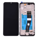 Tela Para Samsung A03 A035 Display Frontal Com Aro Cor Preto