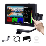 Tela Sensível Ao Toque Feelworld F6 Plus V2 3d Lut De 6 Polegadas Câmera Dslr Monitor De Campo Ips Video Peaking Focus Assist Fhd1920x1080 Suporta Saída De Entrada Hdmi 4k + Braço Inclinável