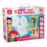 Tela Super Kit Pintura Princesas 2570 Brincadeira De Criança