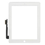 Tela Touch Compatível Com iPad 4 + Película De Vidro Cor Branco