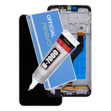 Tela Touch Display Para Ga!axv A20s Lcd + Aro Chassis + Cola