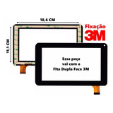 Tela Vidro Touch Compatível Tablet Amvox Toks Dual 7 Pol +3m