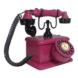 Telefone Antigo Vintage Retro Nelphone Lord Pink