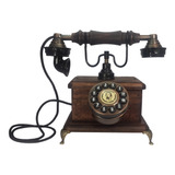 Telefone Antigo Vintage Retro Nelphone Lord Plus Mogno