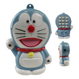 Telefone Doraemon Headset Microfone Anime Enfeite Telefonia